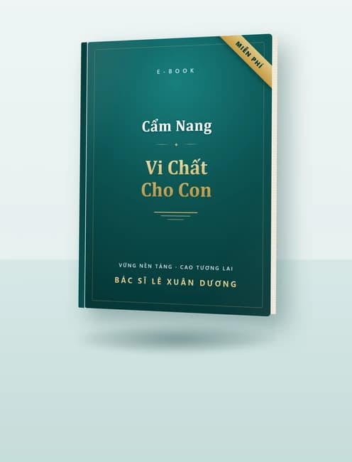 Bìa cẩm nang Vi chất cho con của đội ngũ Nutikids
