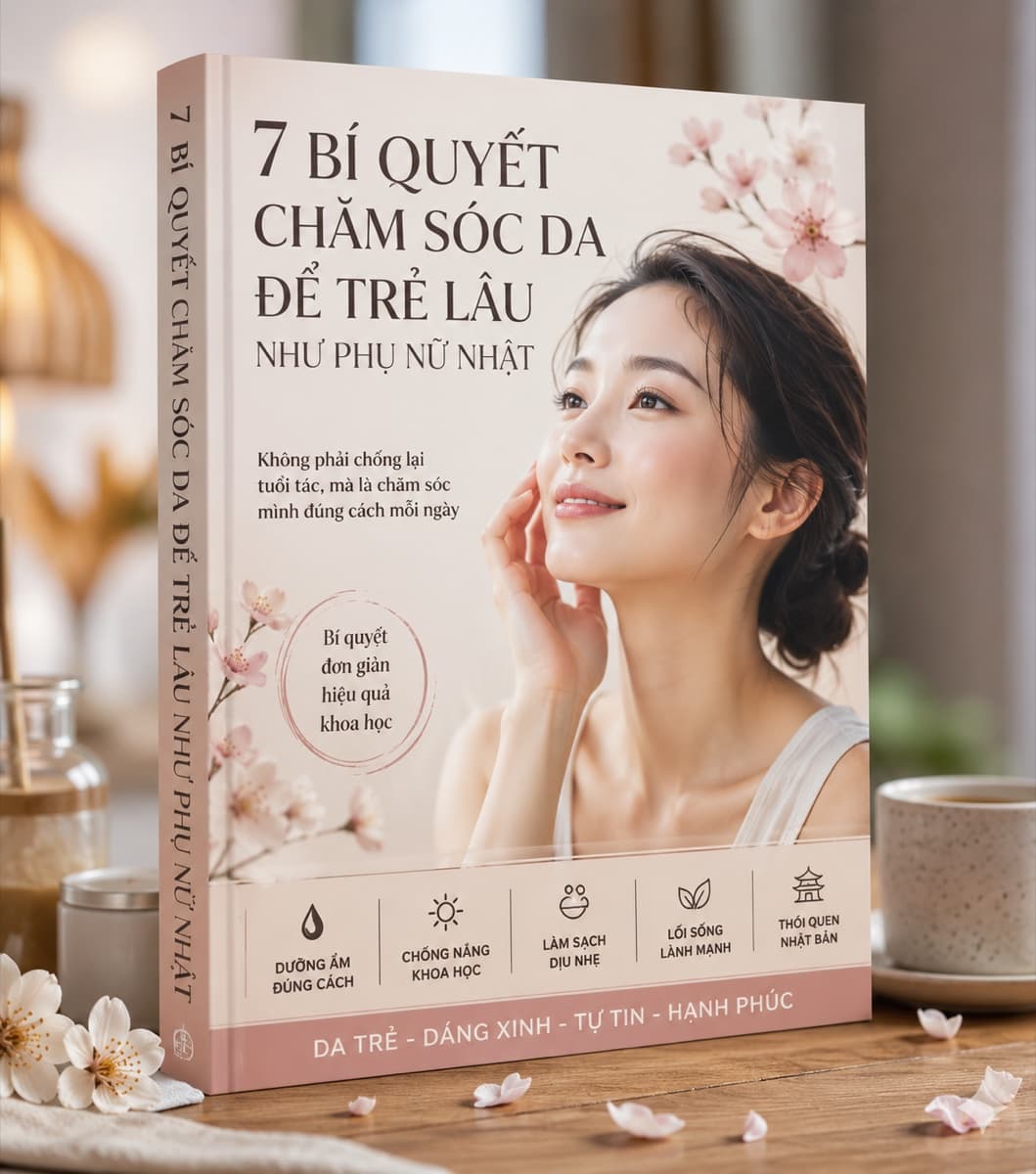 Ebook Da Đẹp Chuẩn Nhật — 7 bí quyết chăm sóc da để trẻ lâu như phụ nữ Nhật